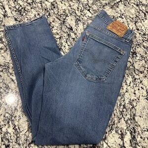 Levi's 559 Denim Jeans Mens 30x30 Blue Straight Med Wash 5 Pocket Stretch